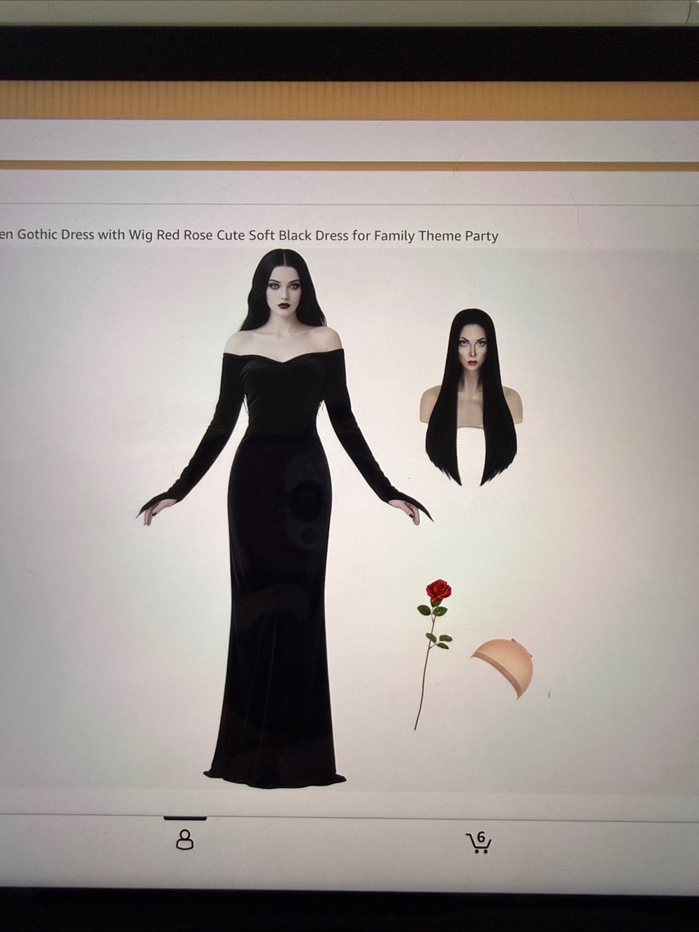 Adult Mortician Adams gothic dress